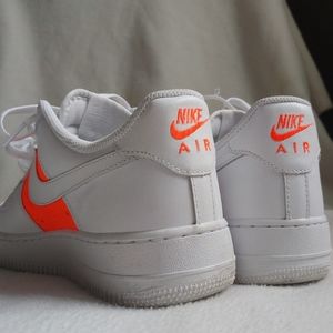 Custom Painted Neon Orange Nikes!